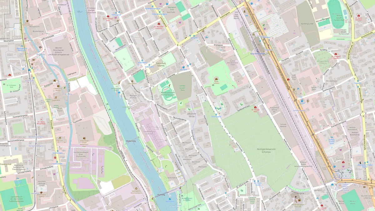 Map of the Mashed Lab studio in Graz, Austria